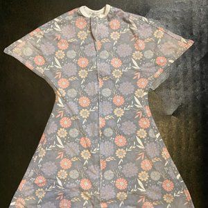 Small Zipadee Zip sleepsack - grey/pink/purple floral